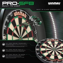 Winmau Winmau Pro SFB Dartboard -Pro Dart Shop 3015 pro sfb image 7 min