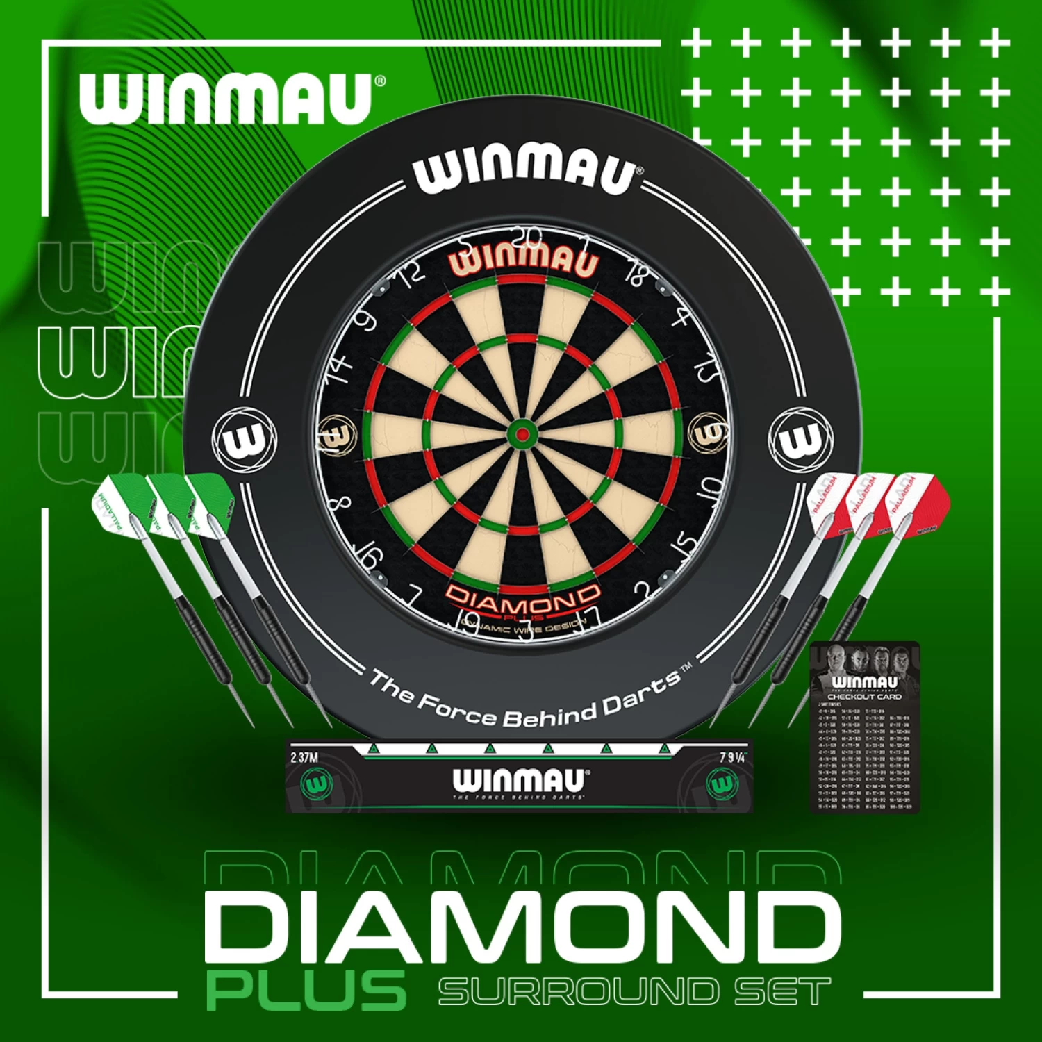 Winmau Professional Diamond Plus Dartboard Surround Set 6 Winmau Professional Diamond Plus Dartboard Surround Set - Image 6