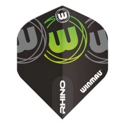 Winmau Black, Grey & Green Rhino Standard 5 Winmau Black, Grey & Green Rhino Standard -Pro Dart Shop 6905 225 Rhino Standard Flights Winmau Image 2 1635261603