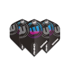 Winmau Black, Grey & Blue Rhino Standard -Pro Dart Shop 6905 226 RhinoStandard Flights Winmau Image1