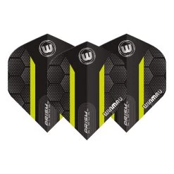 Winmau Black & Green Hexagon Prism Alpha Standard -Pro Dart Shop 6915 181 Prism Alpha Flights Winmau Image 1 1635251404