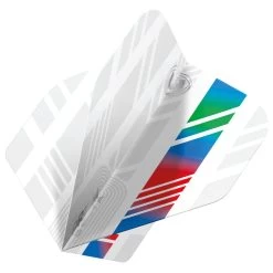 Winmau White, Blue, Red & Green Prism Delta Standard