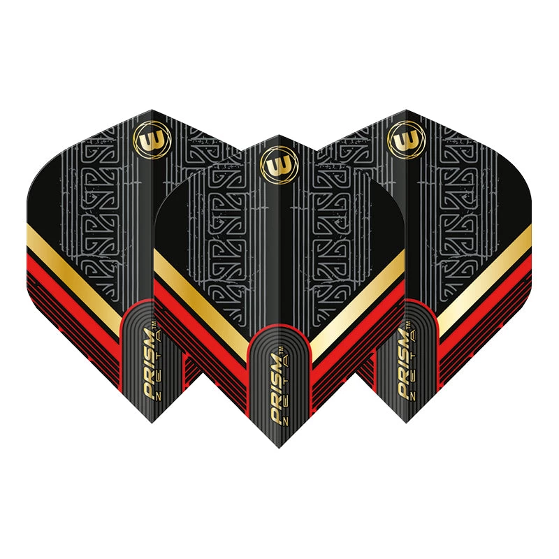 Winmau Black, Red & Gold Prism Zeta Standard 2 Winmau Black, Red & Gold Prism Zeta Standard - Image 2