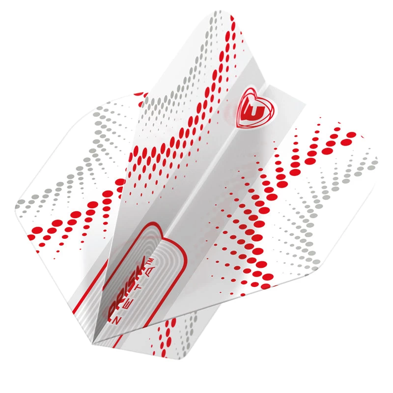 Winmau White & Red Prism Zeta Standard 1 Winmau White & Red Prism Zeta Standard
