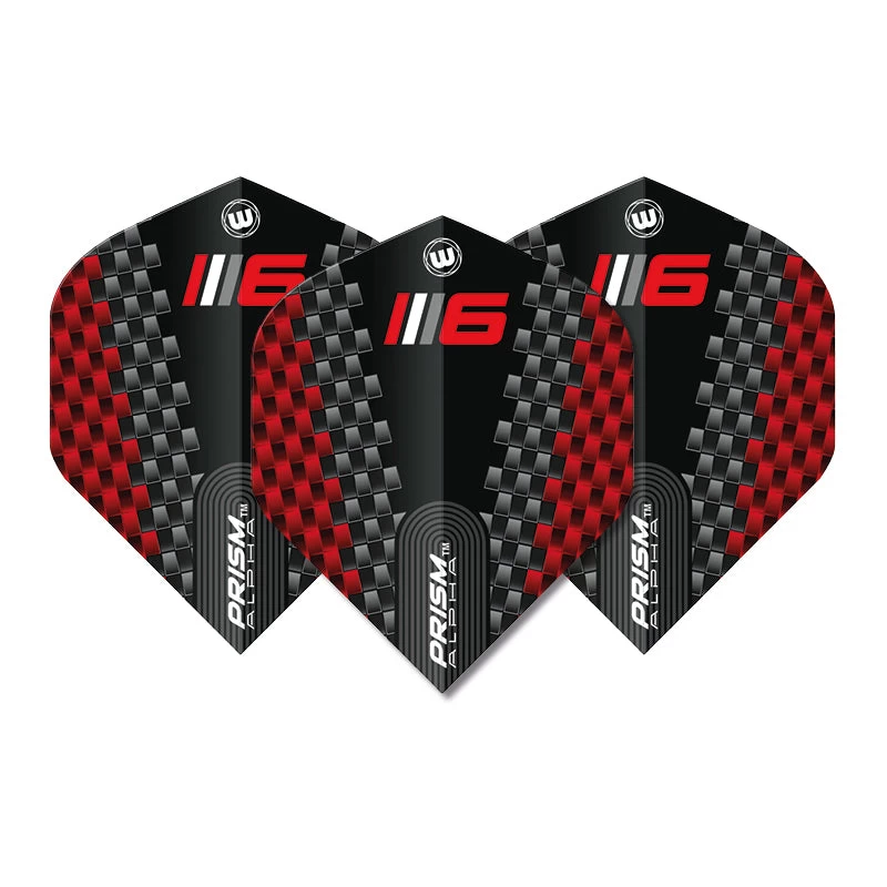 Winmau Black & Red Prism Alpha Standard 2 Winmau Black & Red Prism Alpha Standard - Image 2