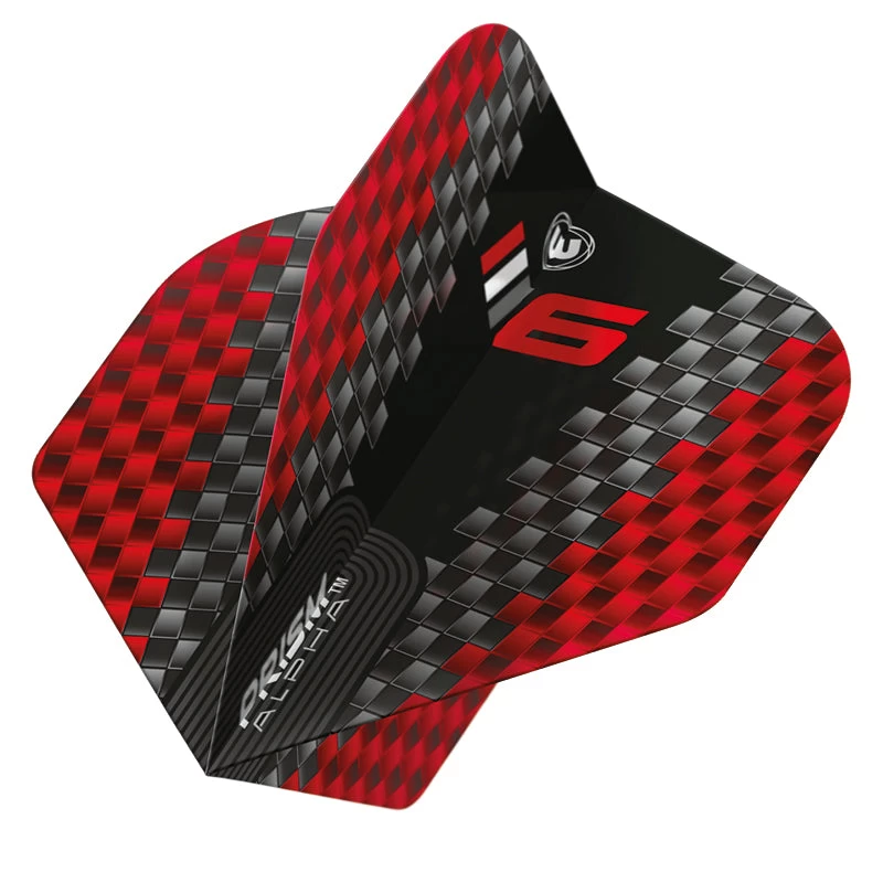 Winmau Black & Red Prism Alpha Standard 1 Winmau Black & Red Prism Alpha Standard