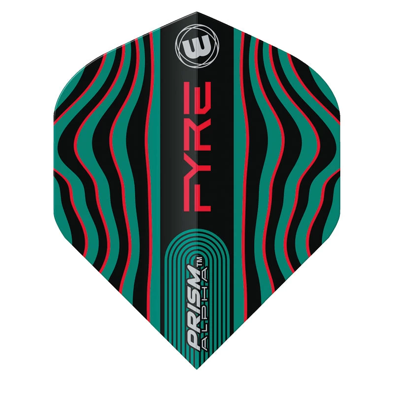 Winmau Black, Turquoise & Red Prism Alpha Standard 3 Winmau Black, Turquoise & Red Prism Alpha Standard - Image 3