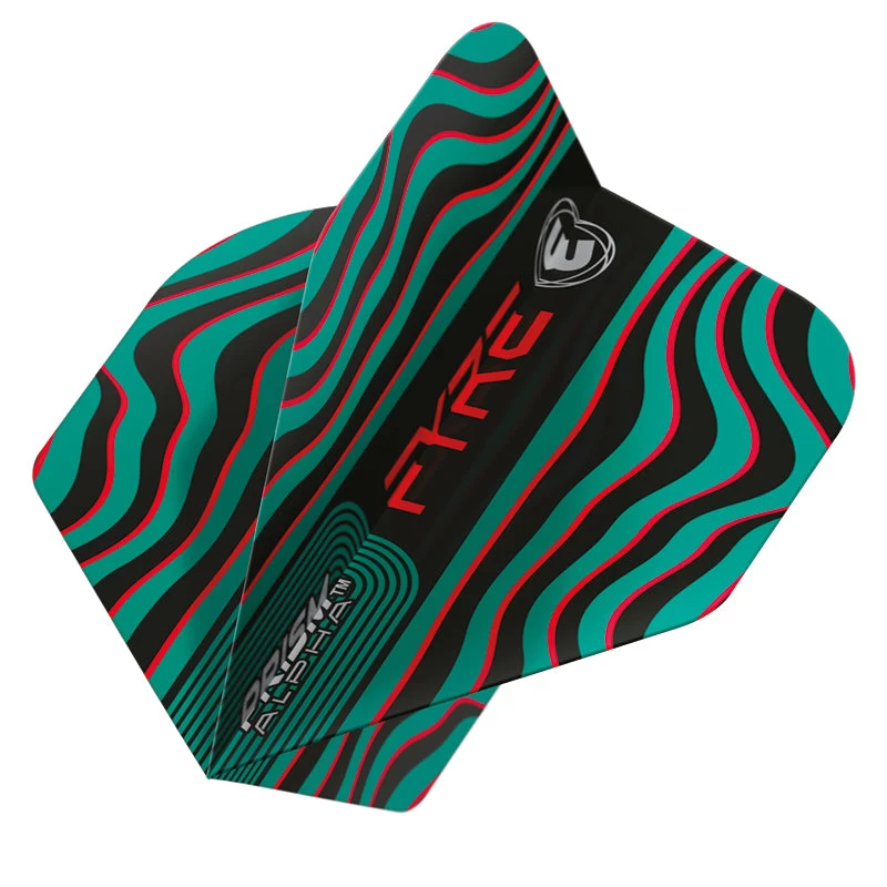 Winmau Black, Turquoise & Red Prism Alpha Standard 1 Winmau Black, Turquoise & Red Prism Alpha Standard