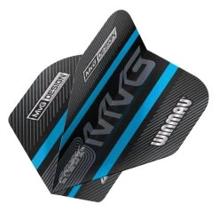 Winmau MVG Black & Blue Logo Stripe Prism Alpha Standard