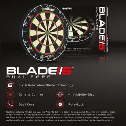 Winmau Winmau Blade 6 Dual Core Dartboard -Pro Dart Shop 9666191 Blade6DC v2 6