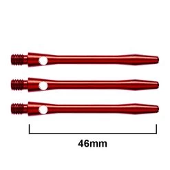 Red Dragon Darts Anodised Aluminium Shafts -Pro Dart Shop C48 Anodised Aluminium Red Medium x 3 1674750009