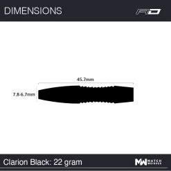 Red Dragon Darts Clarion Black -Pro Dart Shop ClarionBlack 22g Image7