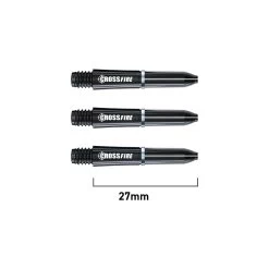 Red Dragon Darts Crossfire Carbon Fibre Shafts -Pro Dart Shop CrossfireCarbon ExtraShort RDShafts Image