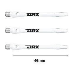 Red Dragon Darts DRX-Coated Aluminium Logo Shafts -Pro Dart Shop DRX medium white logo