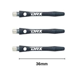 Red Dragon Darts DRX-Coated Aluminium Logo Shafts -Pro Dart Shop DRX short black logo 08f0ff82 5738 4fe4 ad45 7975fcc07169