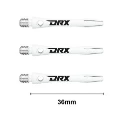 Red Dragon Darts DRX-Coated Aluminium Logo Shafts -Pro Dart Shop DRX short white logo 9bd181cb 261b 442e b7e4 d019f7a56379