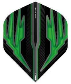 Red Dragon Darts Black & Green Hardcore Radical Standard -Pro Dart Shop F6323 X 1
