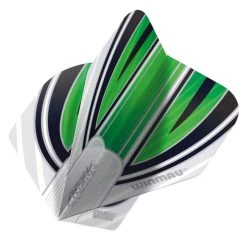 Winmau White, Black & Green Prism Alpha Standard