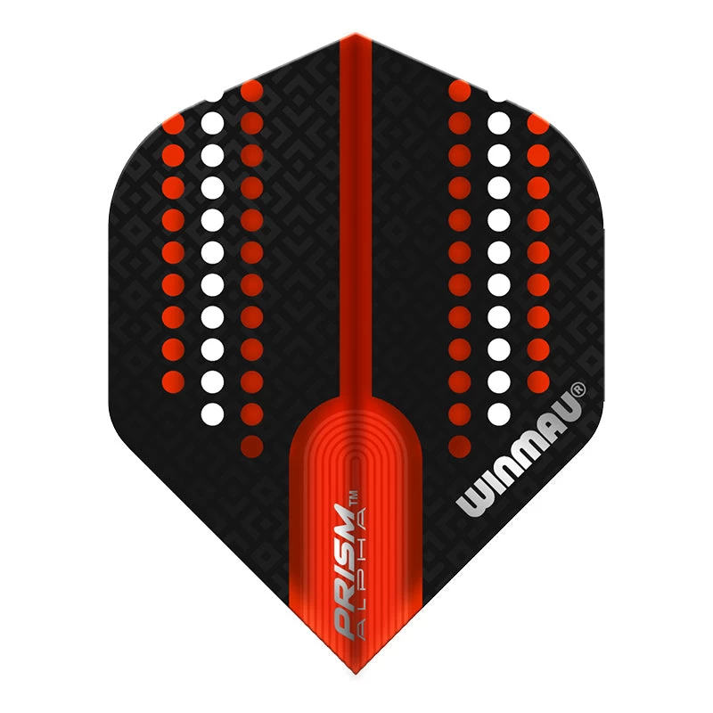 Winmau Black, White & Rocket Red Prism Alpha Standard 3 Winmau Black, White & Rocket Red Prism Alpha Standard - Image 3