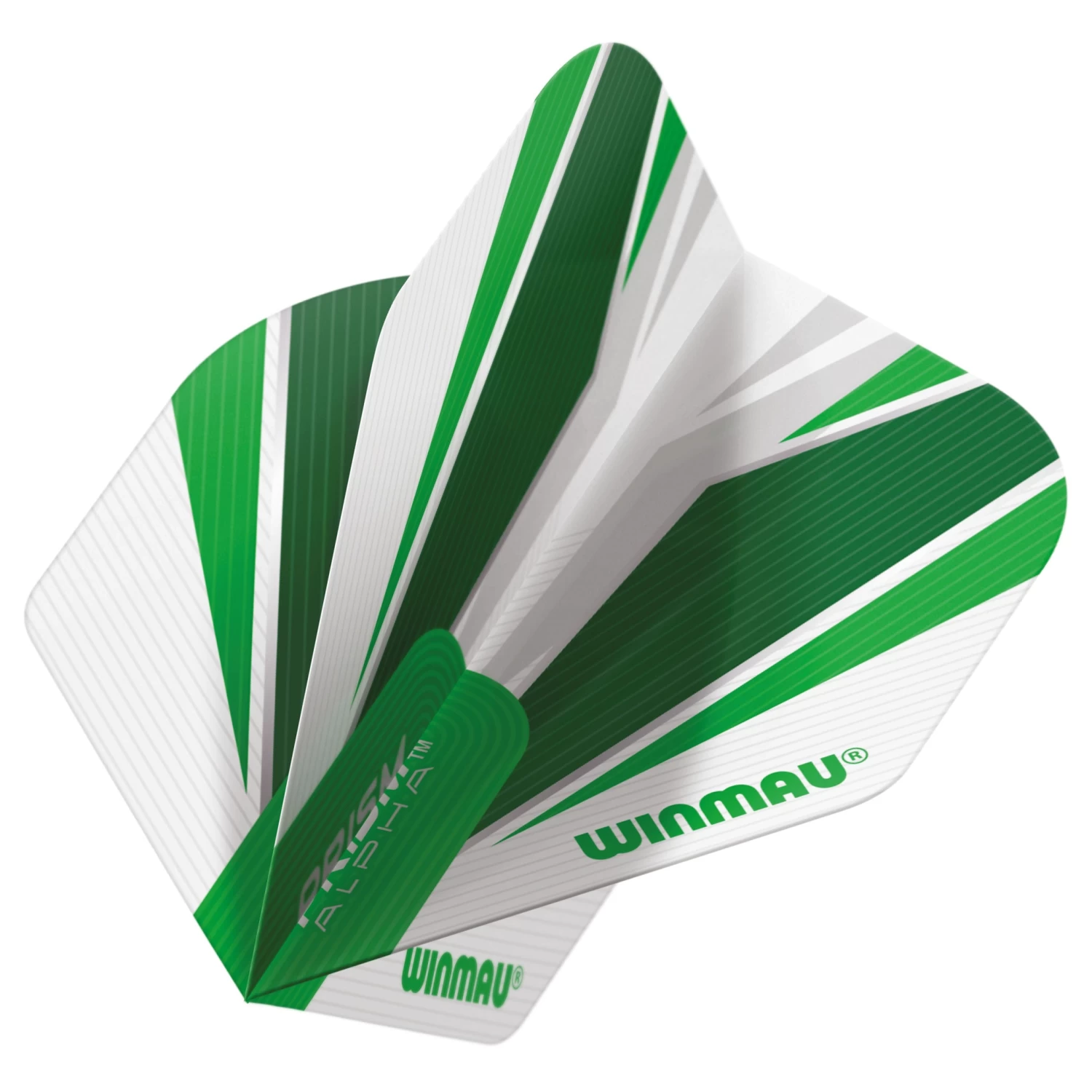 Winmau White & Green Prism Alpha Standard 1 Winmau White & Green Prism Alpha Standard