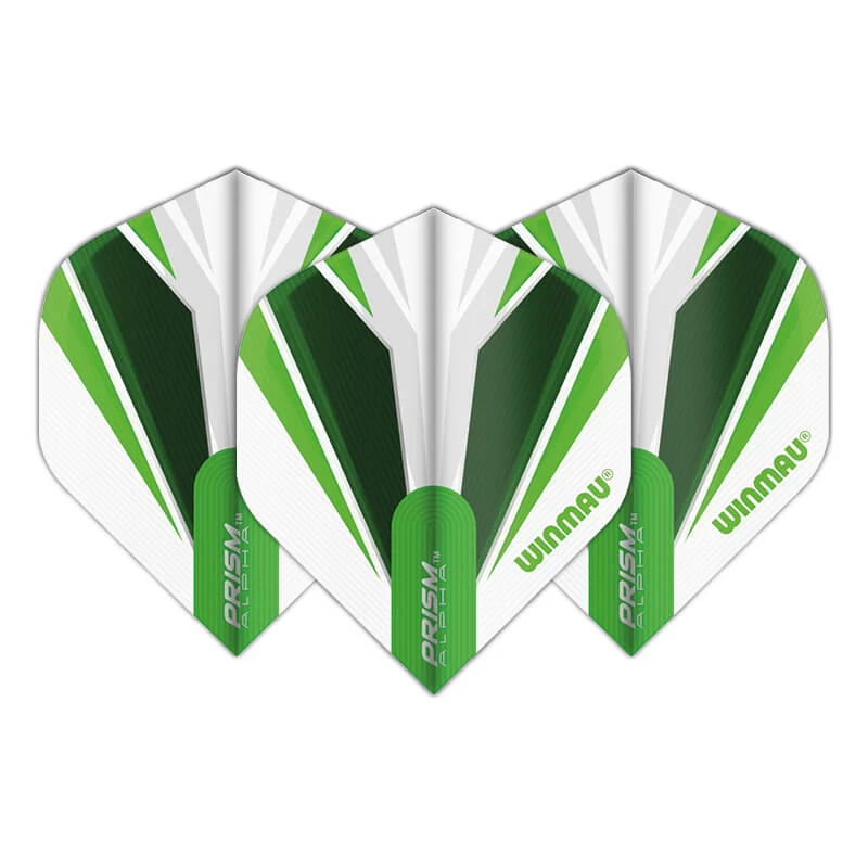 Winmau White & Green Prism Alpha Standard 2 Winmau White & Green Prism Alpha Standard - Image 2