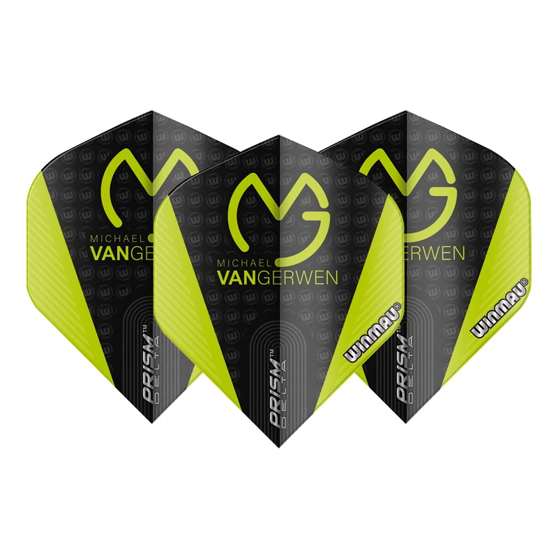 Winmau MVG Black & Green With Logo Prism Delta Standard 2 Winmau MVG Black & Green With Logo Prism Delta Standard - Image 2