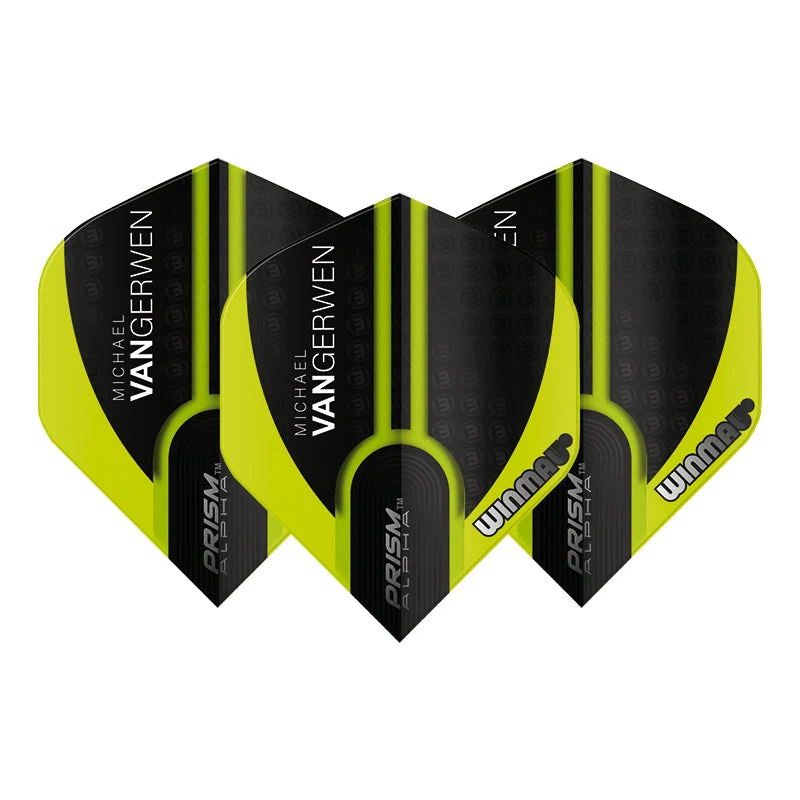 Winmau MVG Translucent Green With Black Lines Prism Alpha Standard 2 Winmau MVG Translucent Green With Black Lines Prism Alpha Standard - Image 2