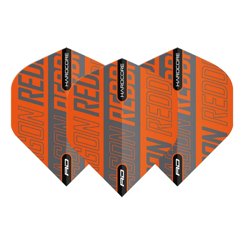 Red Dragon Darts Orange & Black Print Hardcore XT Standard 2 Red Dragon Darts Orange & Black Print Hardcore XT Standard - Image 2