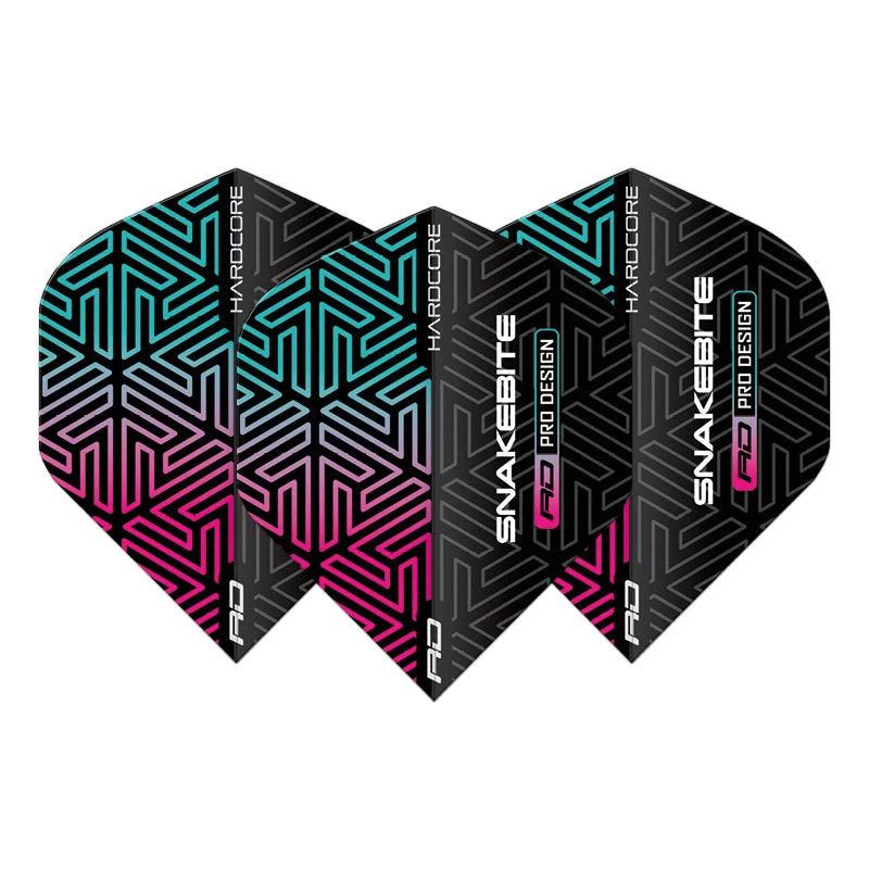 Red Dragon Darts Peter Wright Snakebite Black & Rainbow Hardcore Premium Standard 2 Red Dragon Darts Peter Wright Snakebite Black & Rainbow Hardcore Premium Standard - Image 2