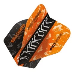 Red Dragon Darts Peter Wright Orange & Black Yin Yang Standard