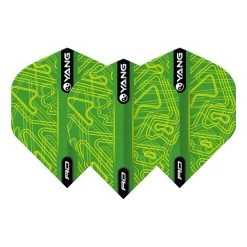 Red Dragon Darts Yellow & Green Yin Yang Standard -Pro Dart Shop F6973Yellow GreenYinYang3
