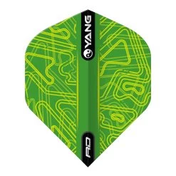 Red Dragon Darts Yellow & Green Yin Yang Standard -Pro Dart Shop F6973Yellow GreenYinYang5