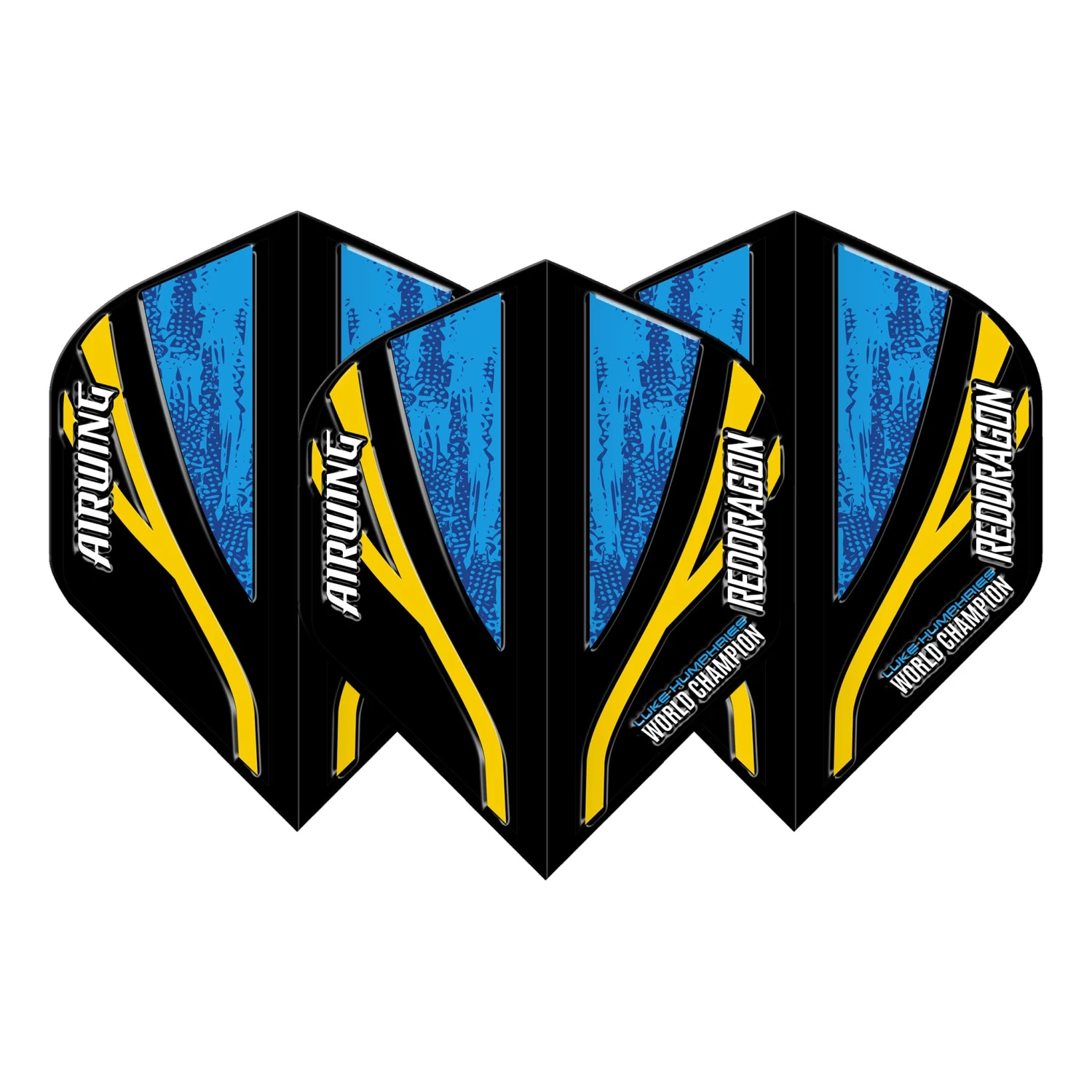 Red Dragon Darts Airwing Luke Humphries World Champion Moulded Black & Blue Standard 2 Red Dragon Darts Airwing Luke Humphries World Champion Moulded Black & Blue Standard - Image 2