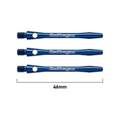 Red Dragon Darts Laser Etched Aluminium Shafts -Pro Dart Shop Laser etched blue
