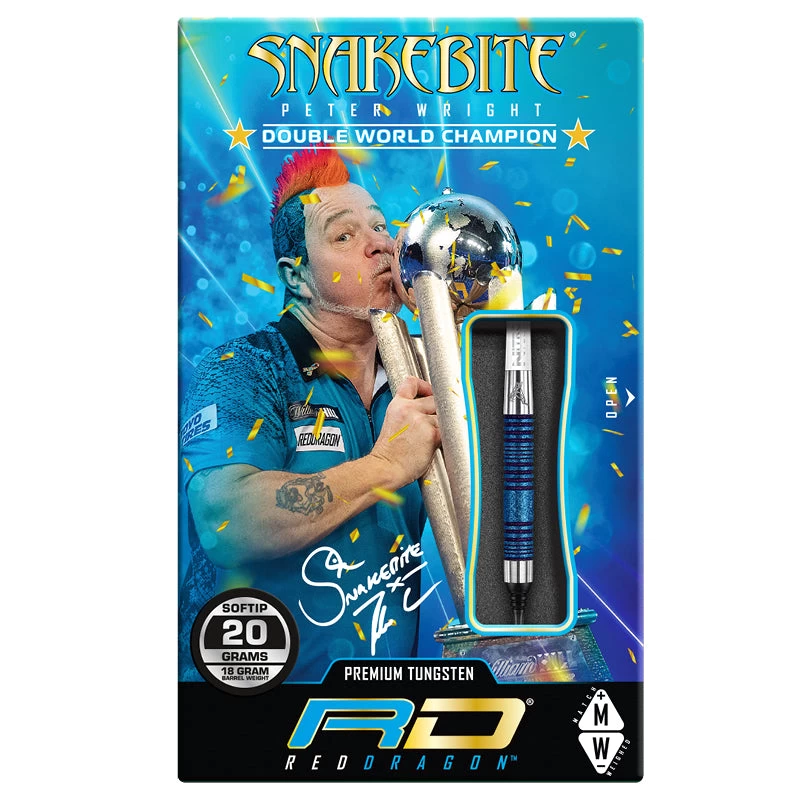 Red Dragon Darts Peter Wright Euro 11 Blue Element World Cup SE Soft Tip - Image 4