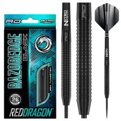 Red Dragon Darts Razor Edge Black -Pro Dart Shop RDD1288RazorEdgeBlack 26g Image