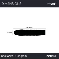 Red Dragon Darts Peter Wright Snakebite 3 Black -Pro Dart Shop RDD1383 Peter 20Wright 20Snakebite 203 20 2022g 20 20Image 207