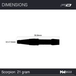 Red Dragon Darts Scorpions 17 Red Dragon Darts Scorpions -Pro Dart Shop RDD1539Scorpion21g Image7