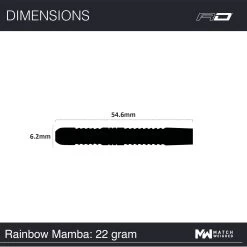 Red Dragon Darts Peter Wright Rainbow Mamba -Pro Dart Shop RDD1870 Peter 20Wright 20Rainbow 20Mamba 20 2022g 20 20Image 207