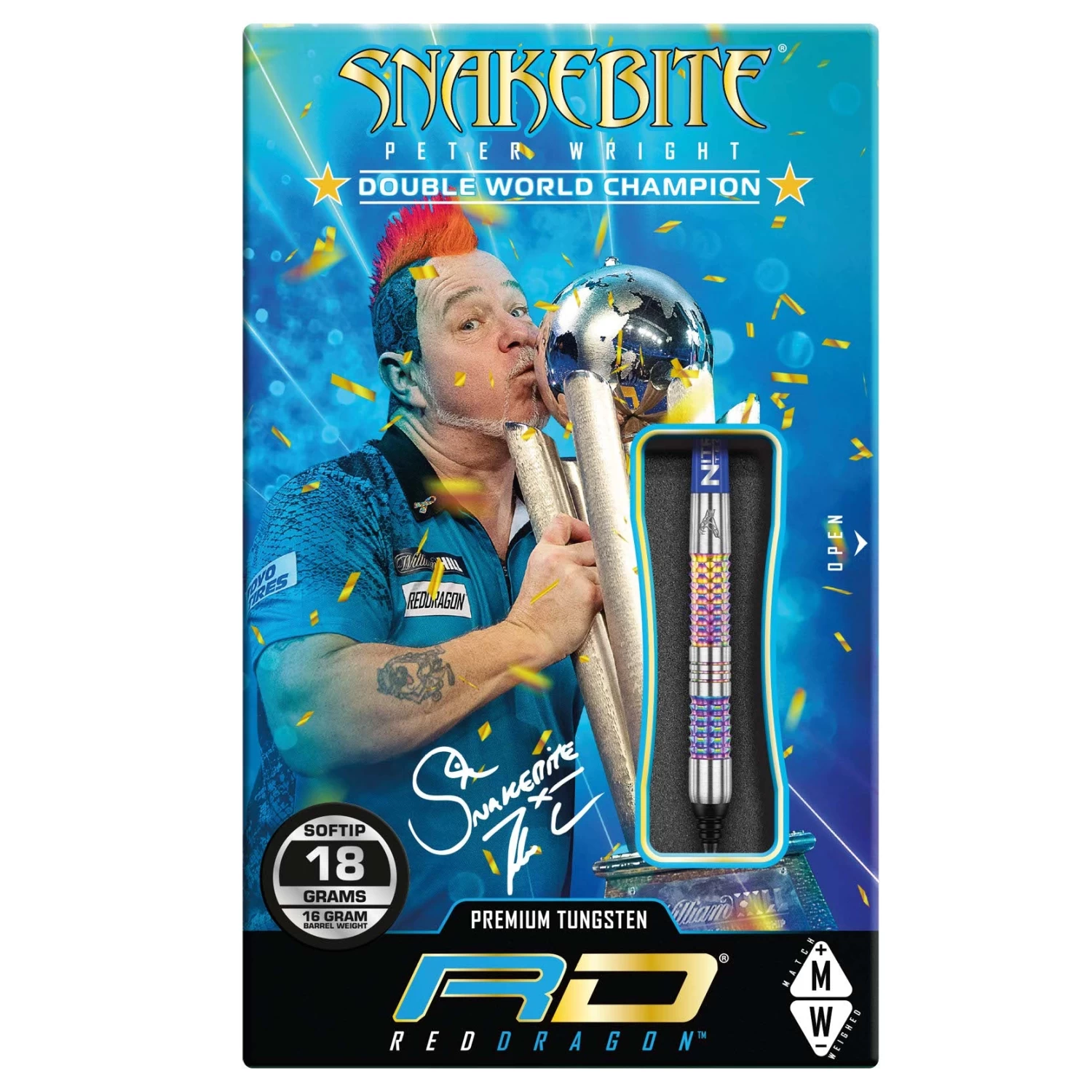 Red Dragon Darts Peter Wright Rainbow Mamba Soft Tip - Image 4