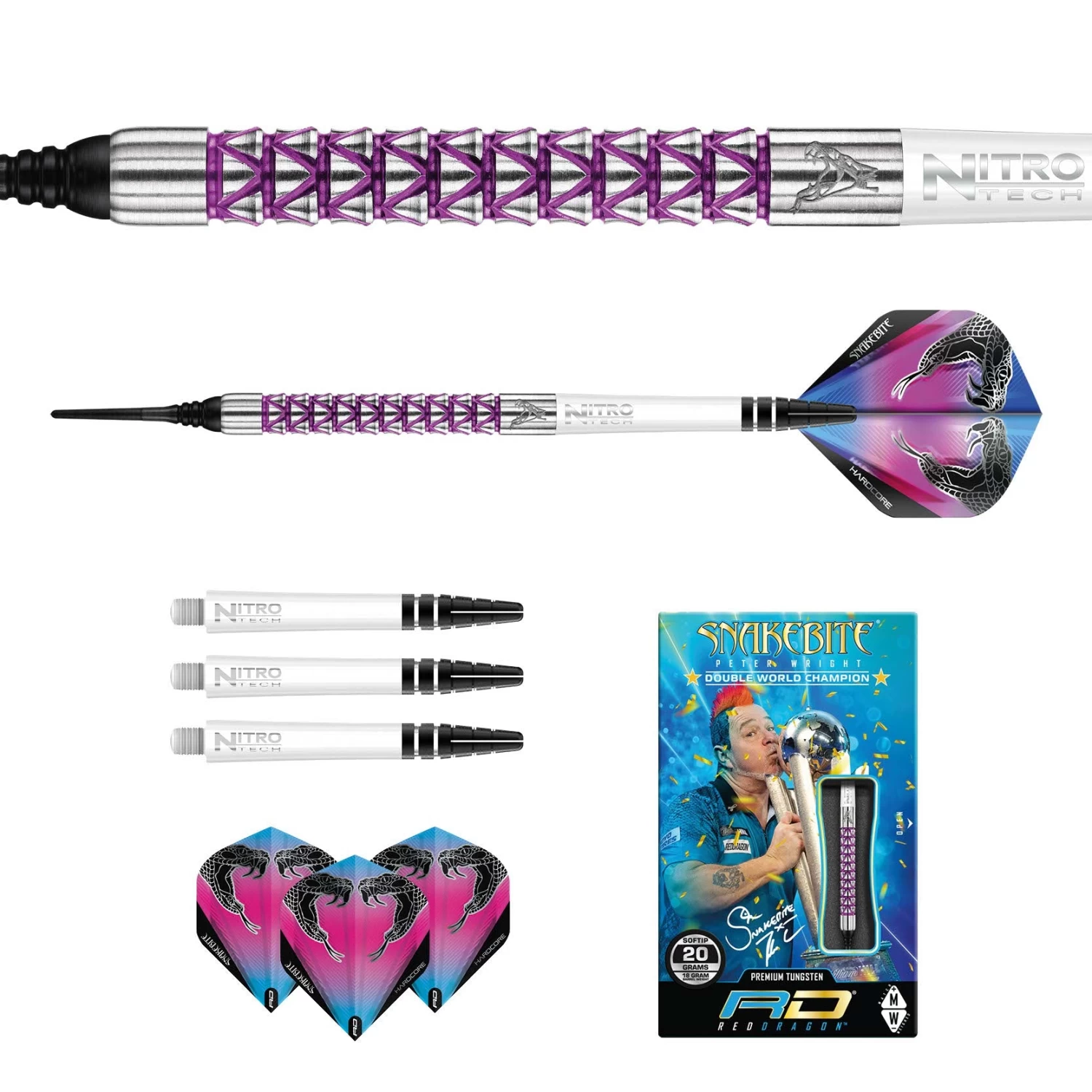 Red Dragon Darts Peter Wright Vyper Soft Tip - Image 5
