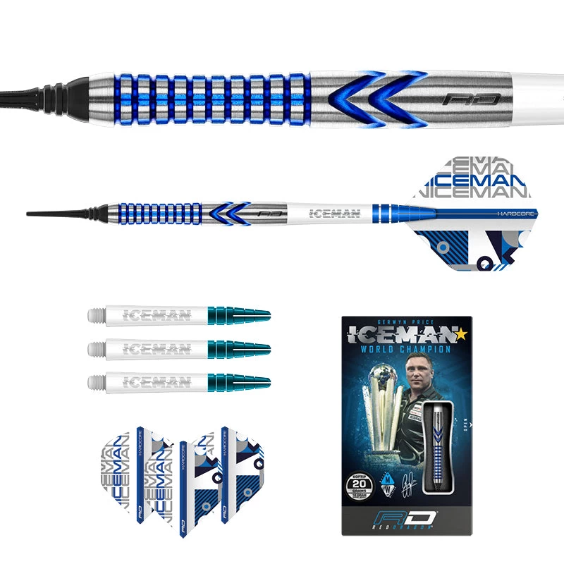 Red Dragon Darts Gerwyn Price Iceman Contour Soft Tip 5 Red Dragon Darts Gerwyn Price Iceman Contour Soft Tip - Image 5