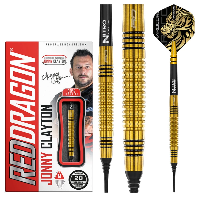 Red Dragon Darts Jonny Clayton Gold Soft Tip