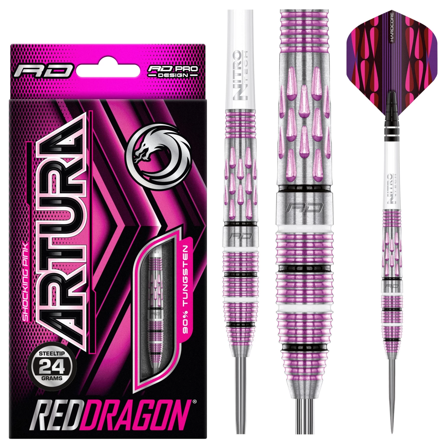 Red Dragon Darts Artura Shocking Pink 1 Red Dragon Darts Artura Shocking Pink