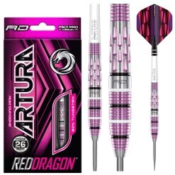 Red Dragon Darts Artura Shocking Pink 16 Red Dragon Darts Artura Shocking Pink -Pro Dart Shop RDD2507Artura1Pink 26g Image