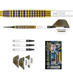 Red Dragon Darts Luke Humphries TX3 Gold S.E. Soft Tip -Pro Dart Shop RDD2665LukeHumphriesTX3GoldSE18g Image5