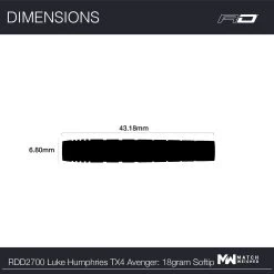 Red Dragon Darts Luke Humphries TX4 Avenger Soft Tip -Pro Dart Shop RDD2700LukeHumphriesWCTX4Avenger18gSoftip Image7 4c92bb2d ef85 499d bc54 62562d1eb87b