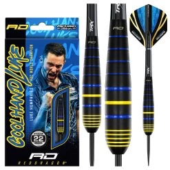 Red Dragon Darts Luke Humphries Cool Hand Brass -Pro Dart Shop RDD2702 Luke Humphries WC Brass 22g Image