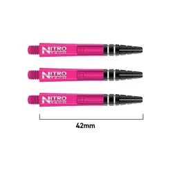 Red Dragon Darts Nitrotech Shafts -Pro Dart Shop RDD C741Nitrotechmedium Pink Image 1