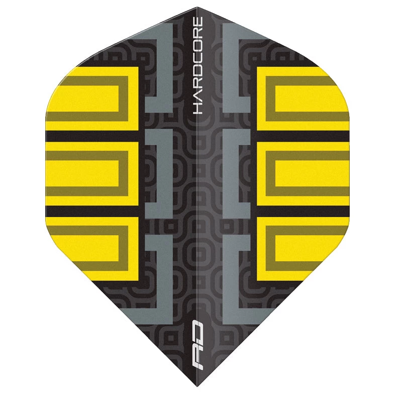 Red Dragon Darts Black & Yellow Blocks Hardcore Radical Standard - Image 3